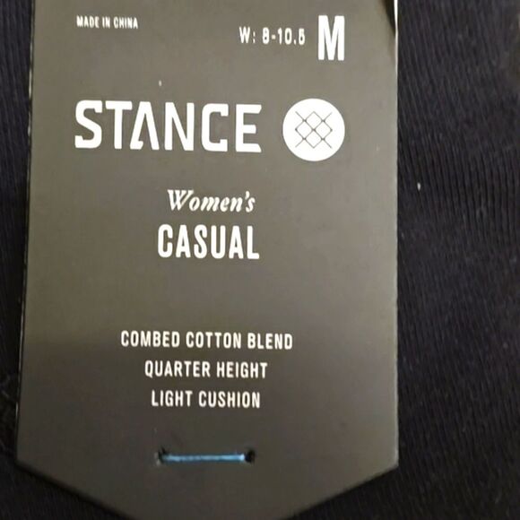 Stance Icon Casual Combed Cotton Blend Quarter Height Light Cushion Socks - Picture 6 of 6